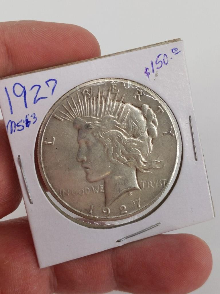 US Silver Peace Dollar Coin (1 of 4)