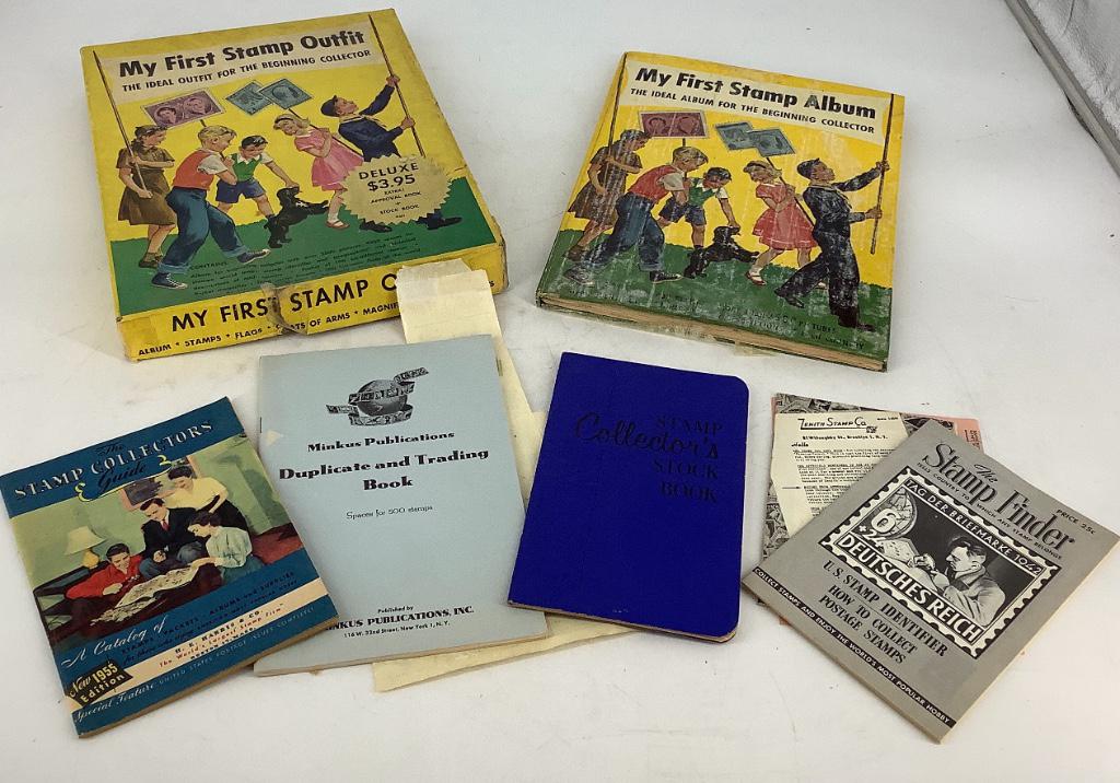 Lot of Two "My First Stamp Album" Books with Misc. (1 of 14)