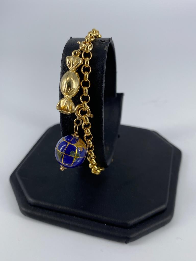 Gold Bracelet With Charms (1 of 6)