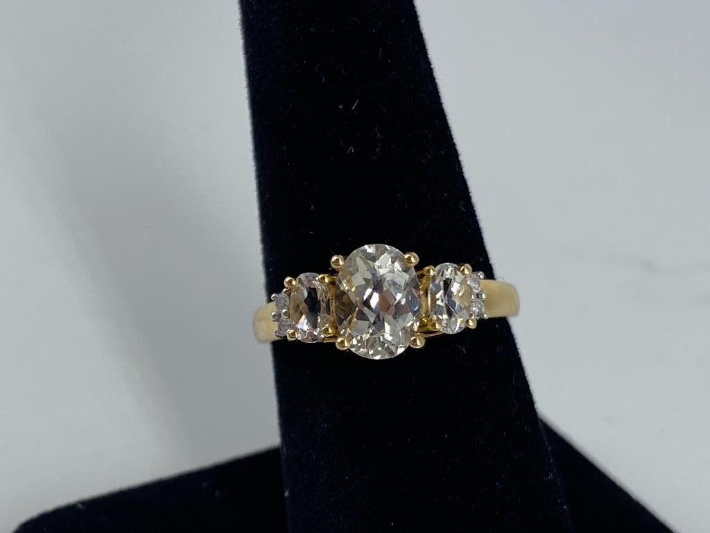 14kt Yellow Gold Diamond & Gemstone Ring (1 of 6)