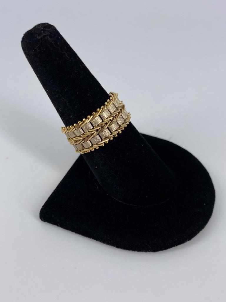 14kt Dual Tone Gold Fashion Ring (1 of 4)