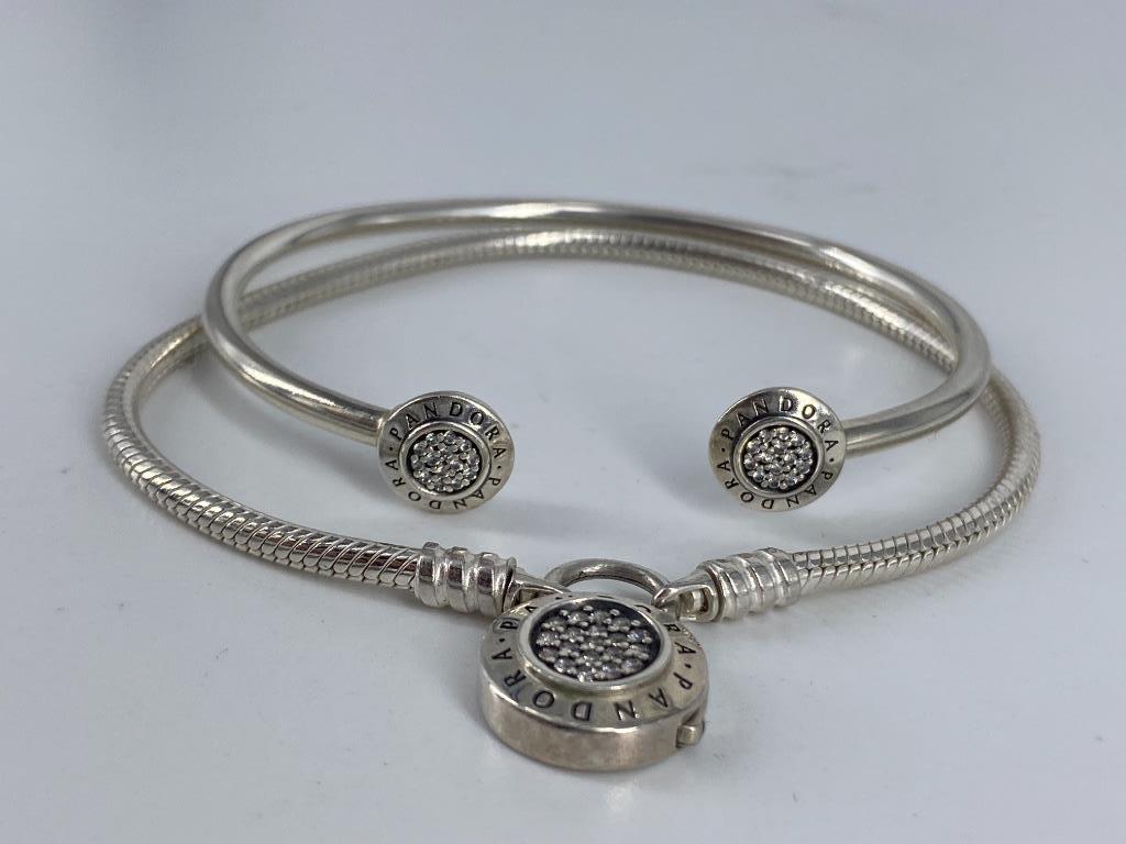 Two Sterling Sivler Pandora Charm Bracelets (1 of 6)