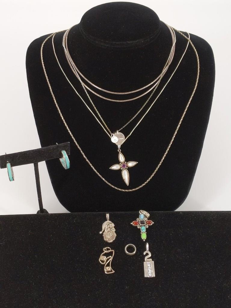 Lot of Sterling Silver Fashion Jewelry (1 of 10)