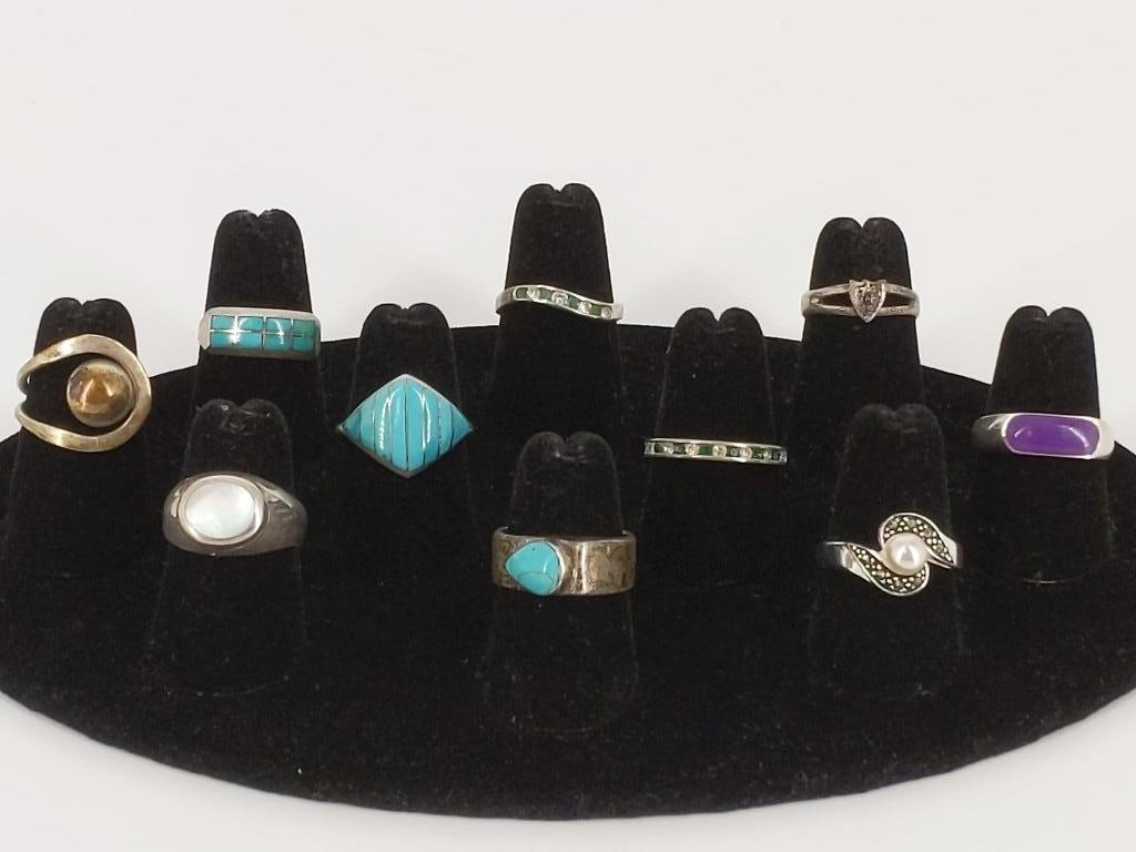 Sterling and Nickel Silver Rings (1 of 4)