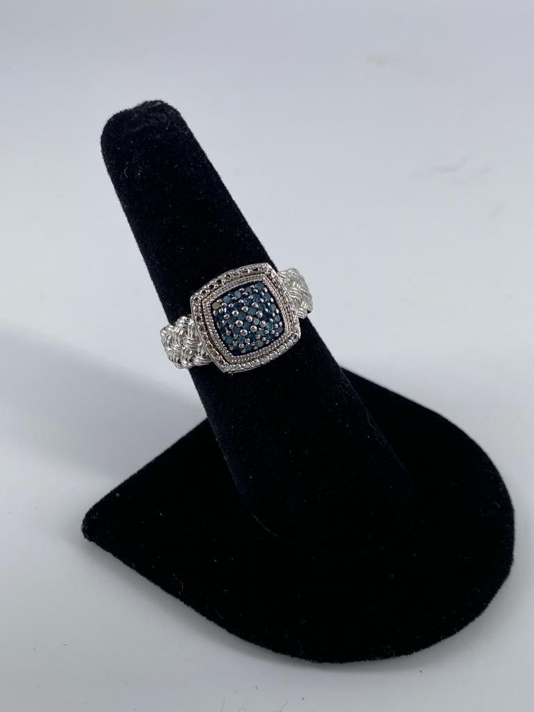 Sterling Silver & Diamond Ring (1 of 5)