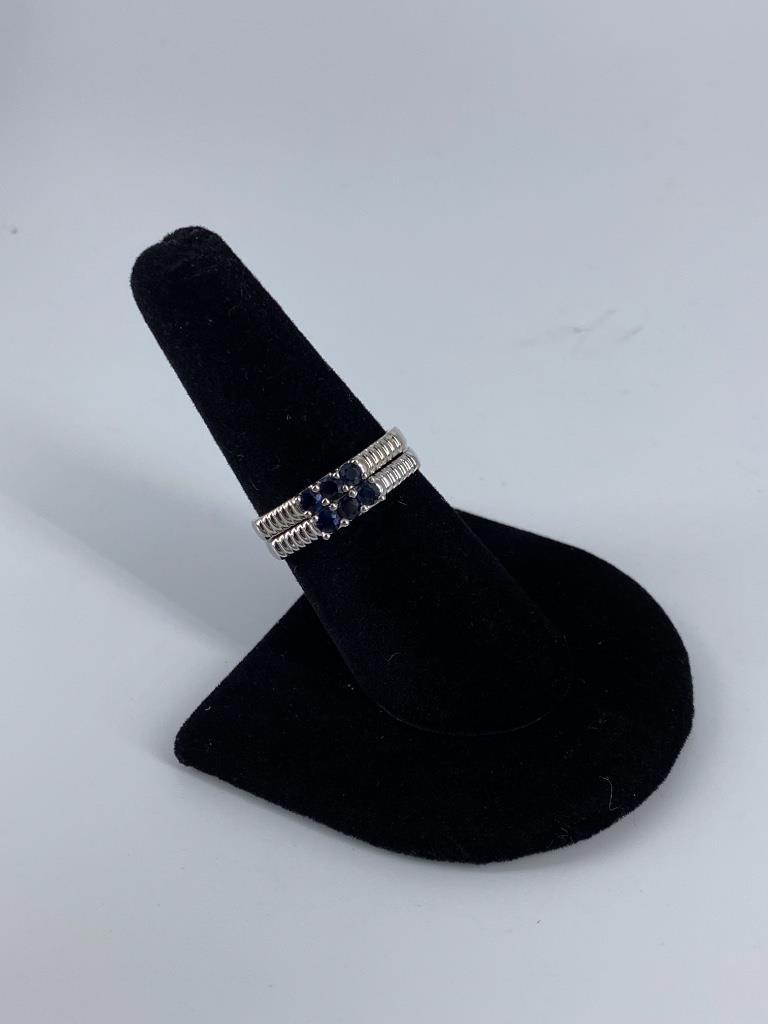 Two 14kt White Gold Rings With Gemstone Accents (1 of 4)