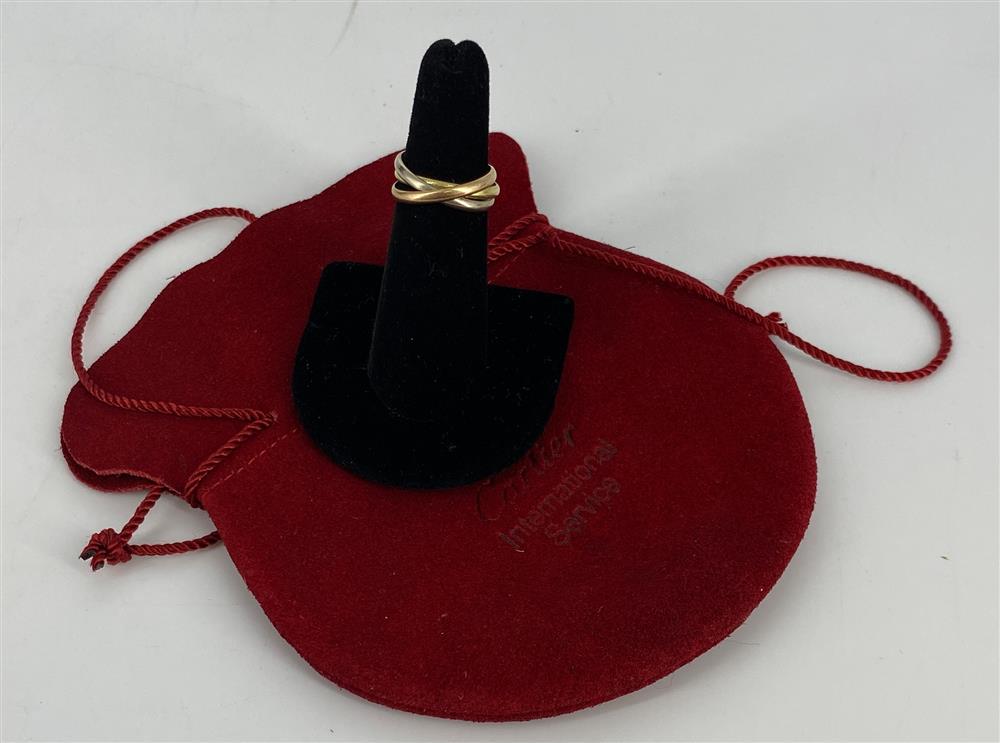 18KT GOLD CARTIER TRINITY RING (1 of 7)