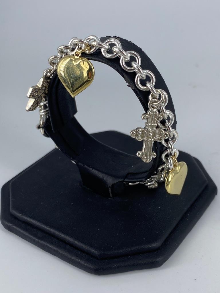 Sterling Silver & 18kt Yellow Gold Bracelet (1 of 6)