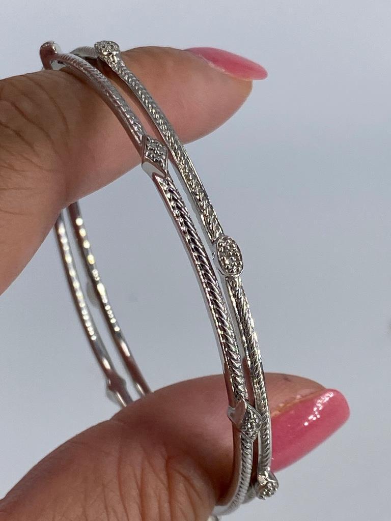 Sterling Silver & Diamond Fashion Bracelets (1 of 5)