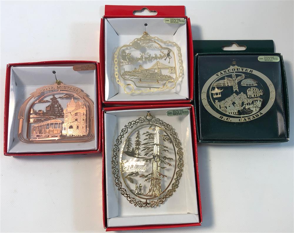 LOT OF FOUR NATION'S TREASURES HOLIDAY ORNAMENTS (1 of 5)