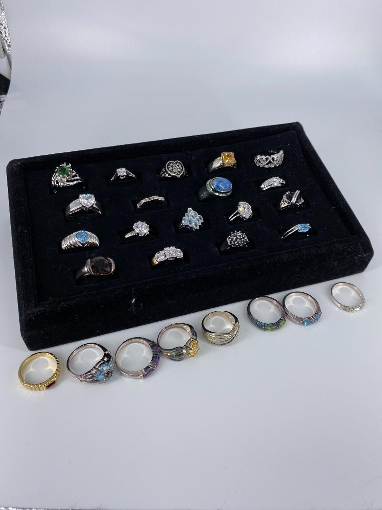 Silver & Gold Tone Costume Rings (1 of 6)