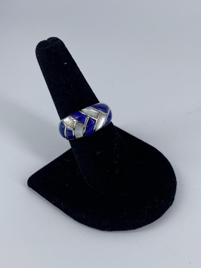 Sterling Silver & Semi-Precious Stone Ring (1 of 4)