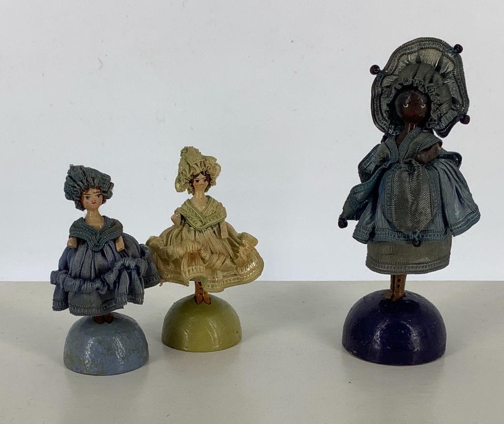 (3) Miniature ANRI wooden dolls. One-piece (1 of 3)