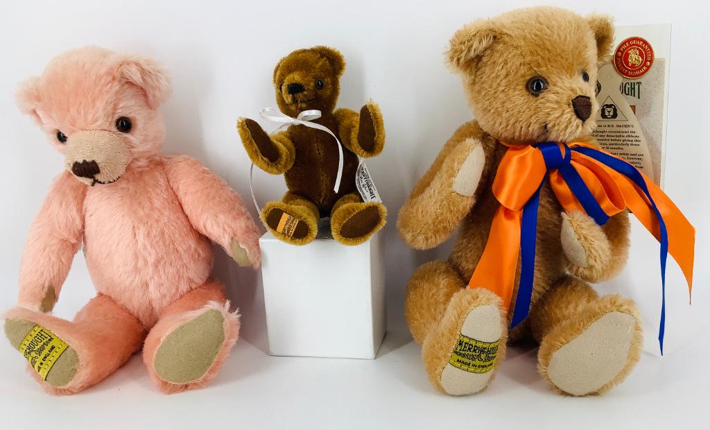 (3) Merrythought limited edition mohair teddy bears (1 of 1)