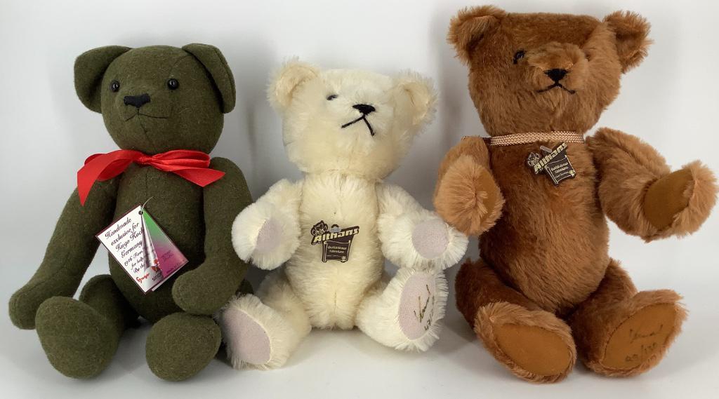 (3) German teddy bears including Althans (West Germany) (1 of 1)