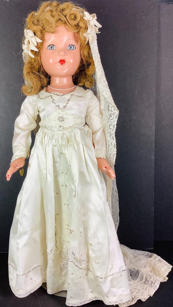 27" vintage unmarked Effanbee all composition Anne (1 of 2)