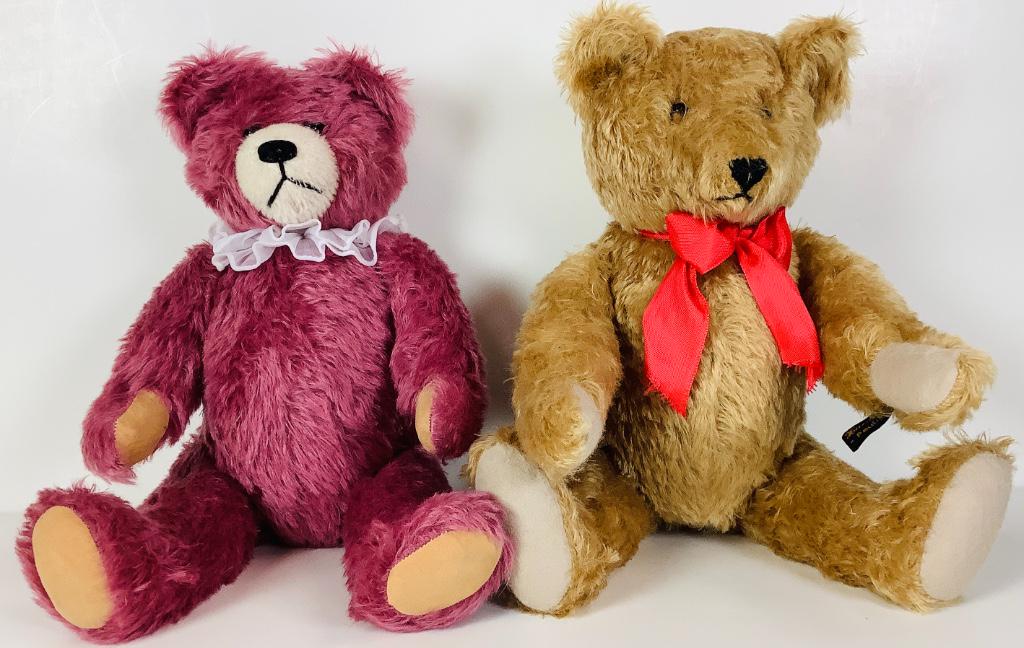 (2) 16" made in Germany Johanna Haida mohair teddy (1 of 1)