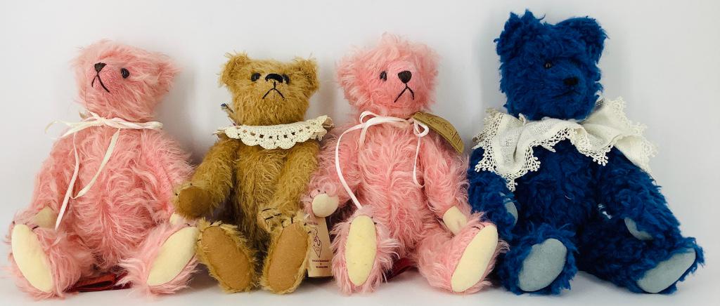 (4) jointed artist bears including (2) 10Â½" Mary Meyer (1 of 1)