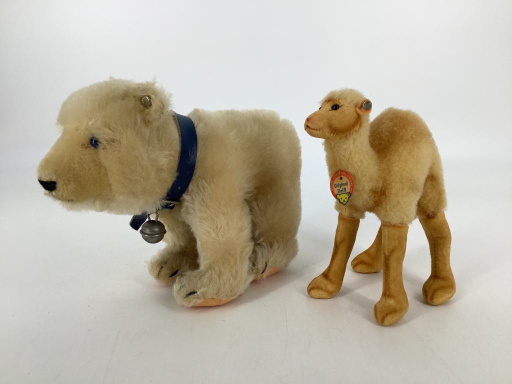 (2) Steiff animals including 5Â¾"H mohair standing (1 of 1)