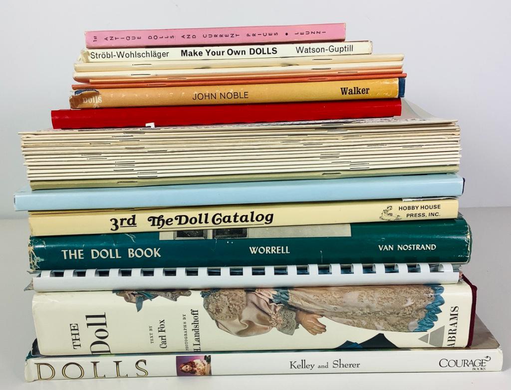 Lot of doll reference books including "Doll Home (1 of 1)