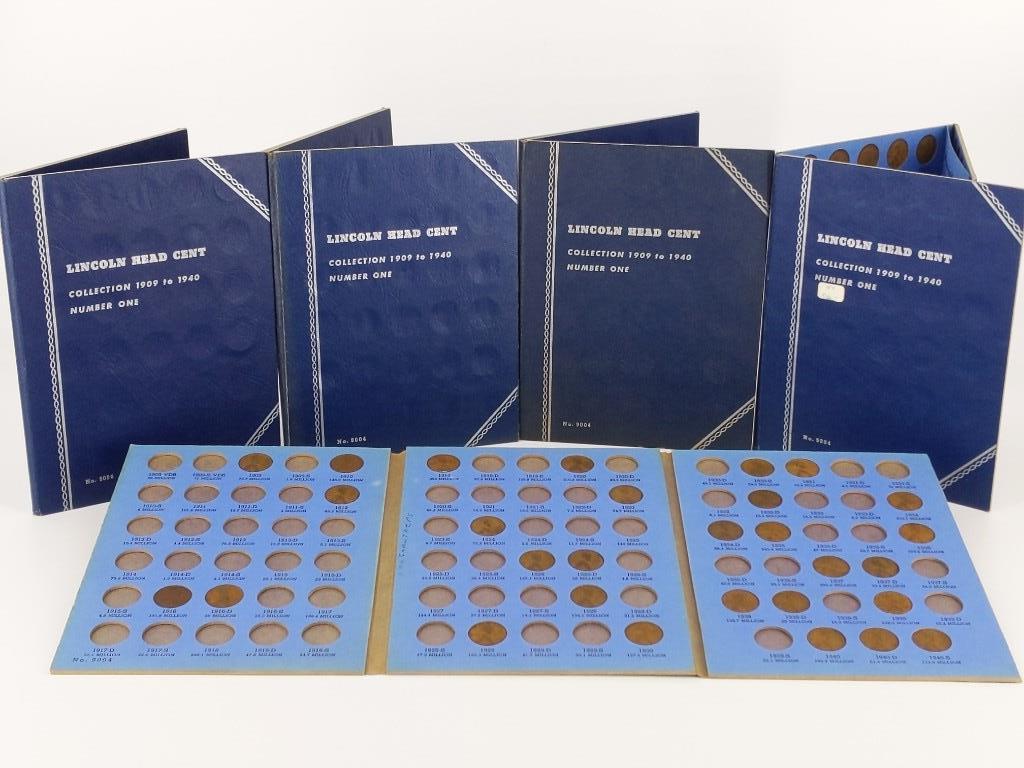 Lot of Five Lincoln Head Cent Coin Albums with Contents (1 of 20)