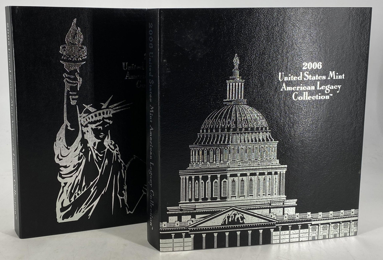 2005 and 2006 United States Mint Proof Coin Sets: 2005 and 2006 United States Mint Proof Coin Sets Mostly from the San Francisco mint, includes four 90% silver dollar commemorative proof coins (Chief Justice John Marshall and Marine Corps, Benjamin F