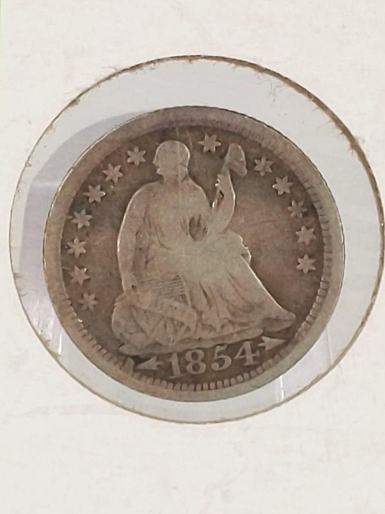 1854-P Seated Liberty Half Dime (1 of 3)