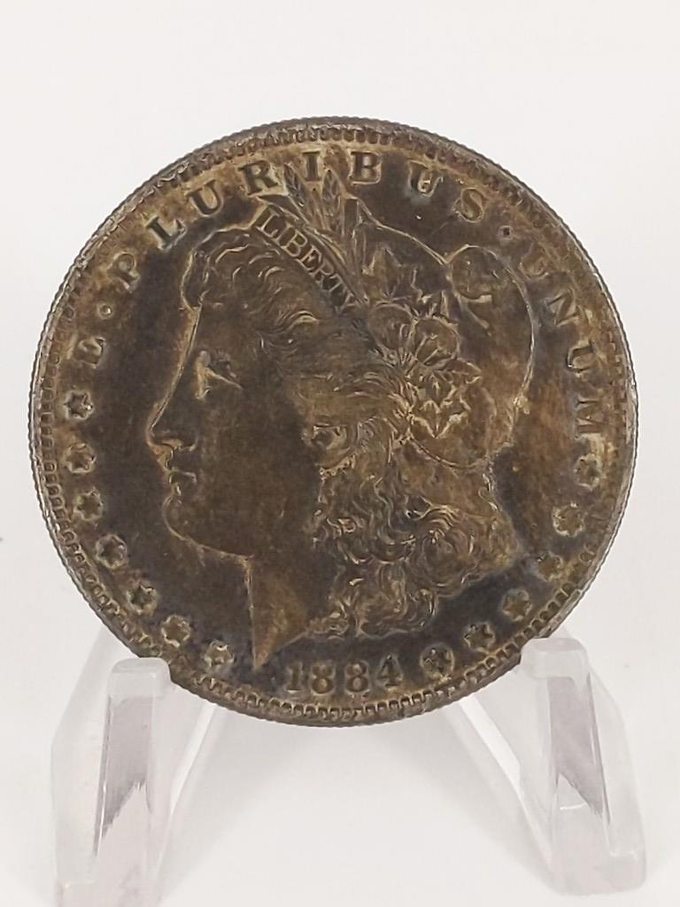 1884-S U.S. Morgan Silver Dollar Coin (1 of 6)