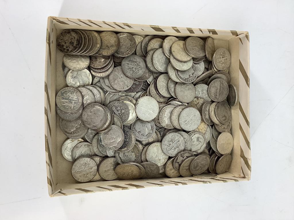 Lot of 231 U.S. Silver Dimes (1 of 5)