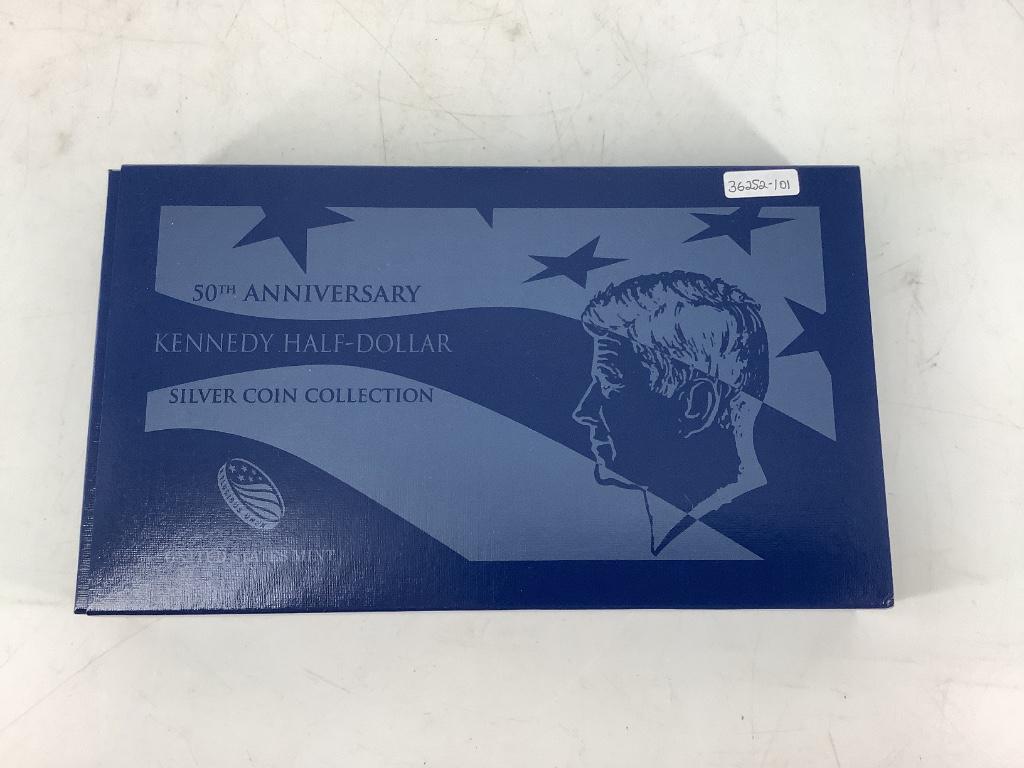 50th Anniversary Kennedy Half-Dollar Silver Coin (1 of 4)