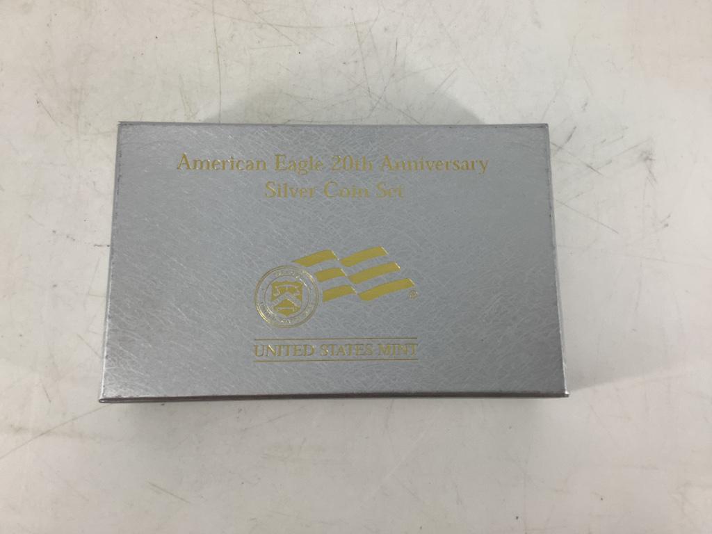 American Eagle 20th Anniversary Silver Coin Set (1 of 5)