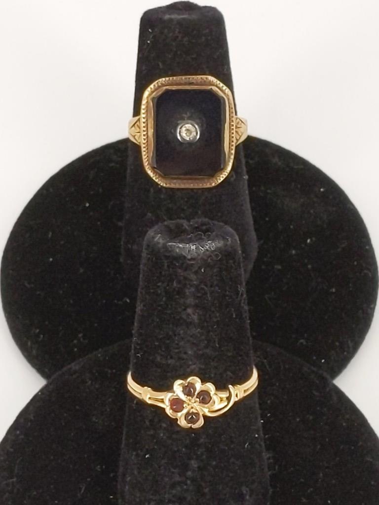 Two 14kt Gold Child's Rings (1 of 9)