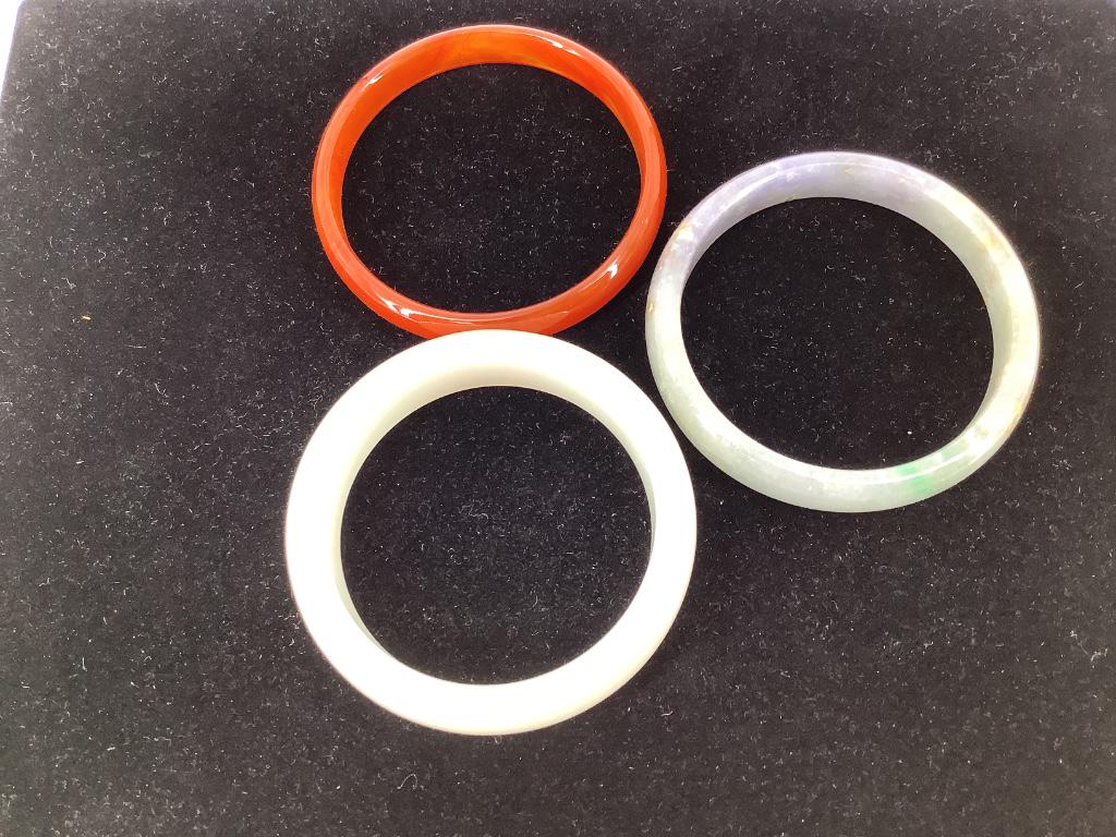 Three Polished Stone Bangles (1 of 4)