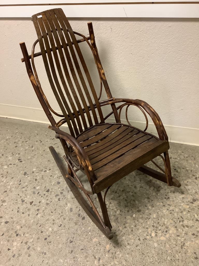 Hickory rocking chair, 39â€ tall. (1 of 1)