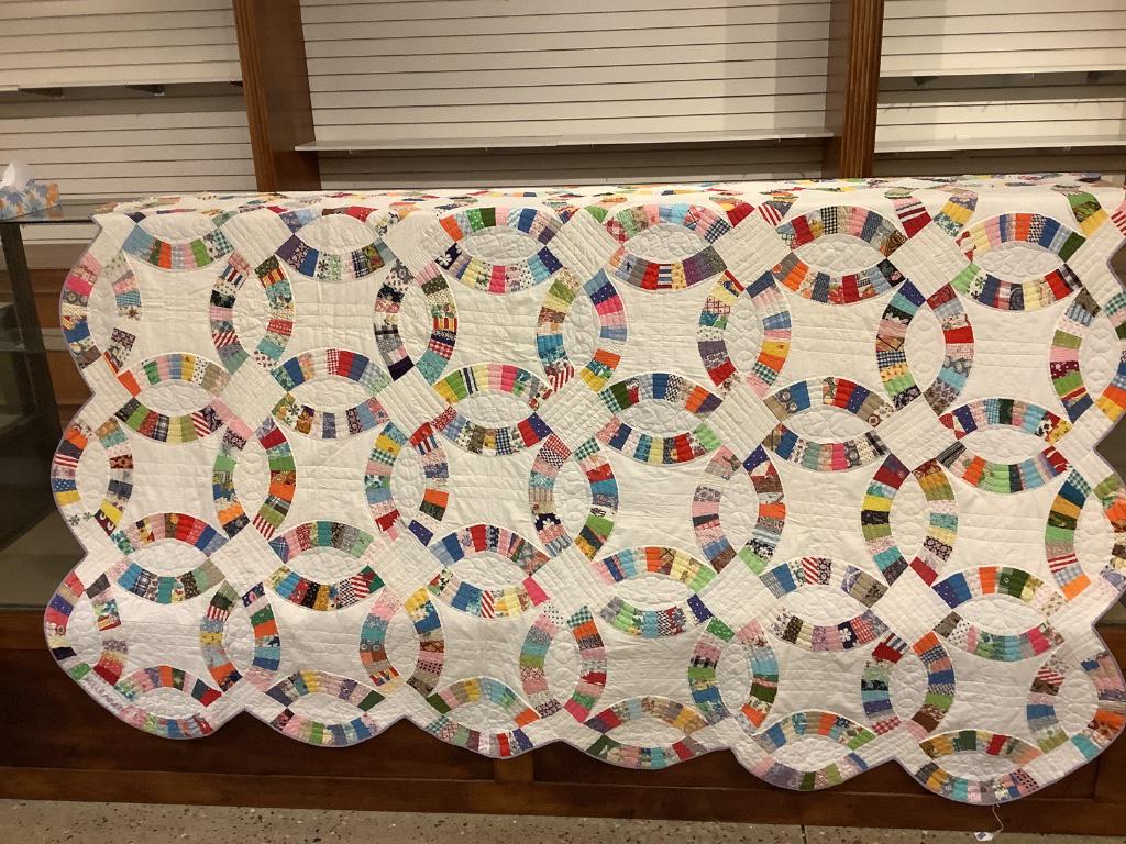 Patch work quilt small tear to one of the patches 76” x (1 of 3)