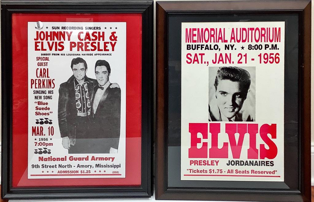 2 framed Elvis Presley posters. Age uncertain. No print (1 of 1)