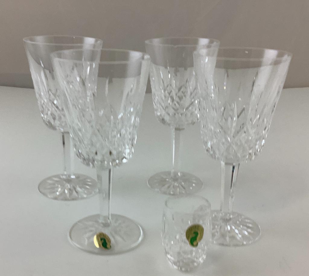 Waterford Crystal Lismore, set of 4 Water Goblets 7” x (1 of 1)