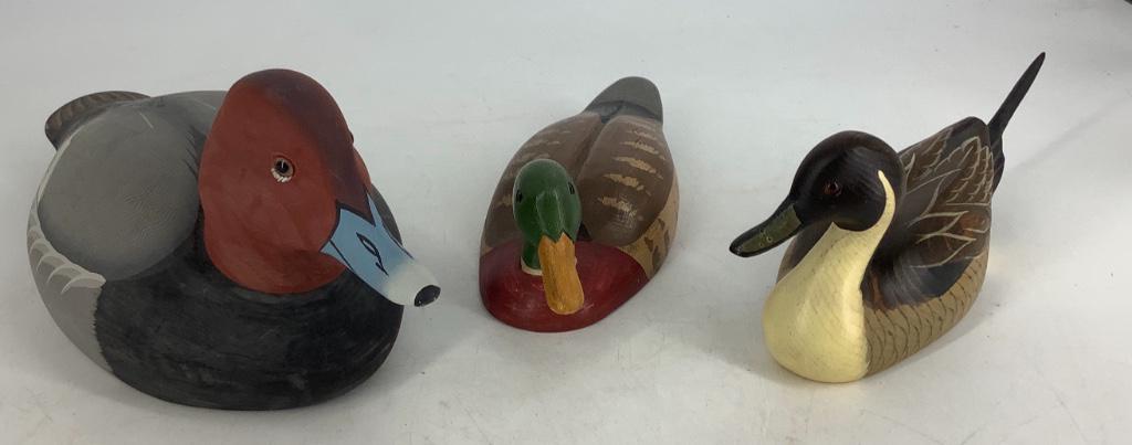 Lot of 3 decoys including Stoney Points Decoys. (1 of 1)