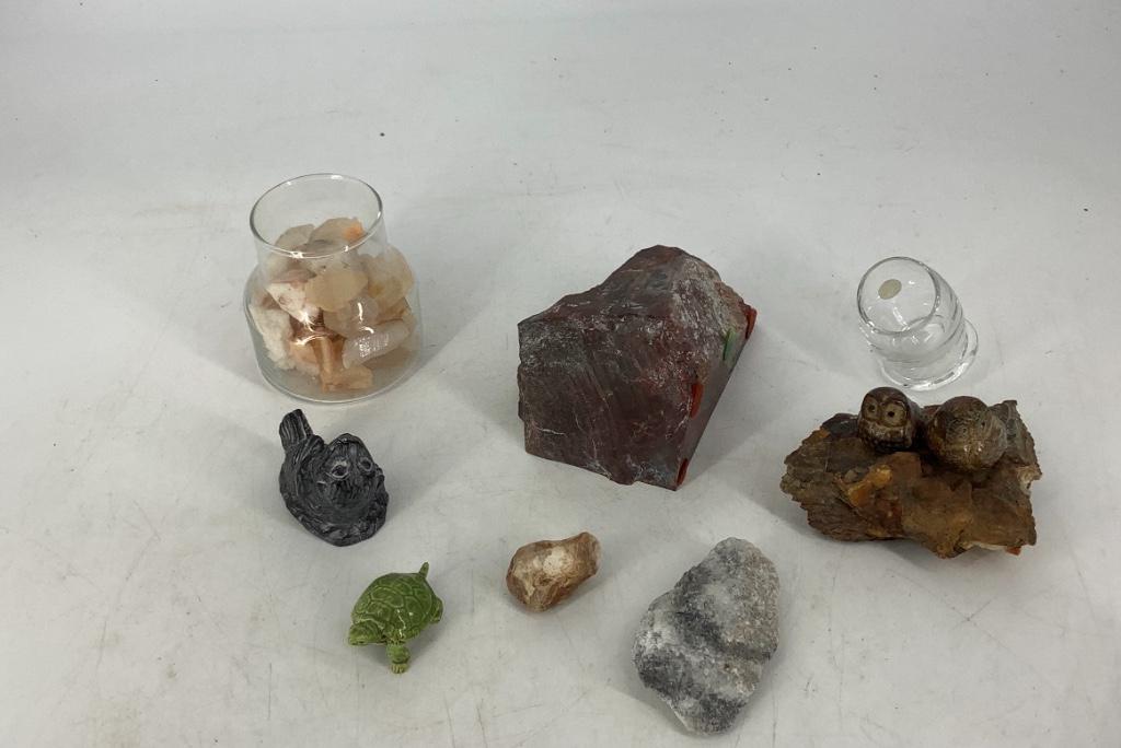 Lot of different types of Stones, and miscellaneous: Lot of different types of Stones, and miscellaneous items.