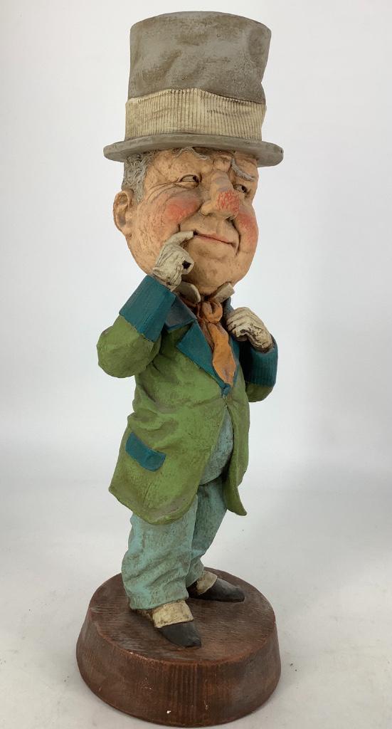 Vintage 24” high WC Fields chalkware statue. (1 of 2)