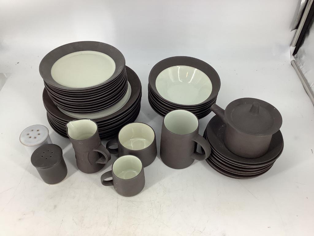 Lot of Dansk Designs Denmark gray pottery dishes, 41 (1 of 2)