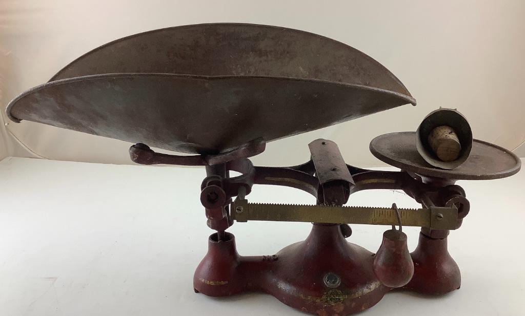 Enterprise Scale . No 2 14” long 7” high. Original red (1 of 5)