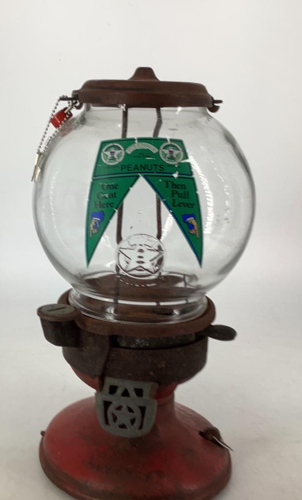 Cast iron Columbus Model A 1 cent Peanut Gum ball (1 of 1)