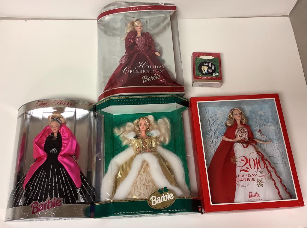(4) Barbies in original boxes & Barbie Keepsake (1 of 1)