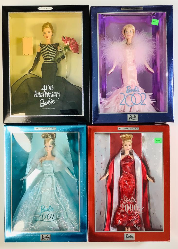 (4) Barbies including 40th Anniversary Barbie, Barbie (1 of 1)