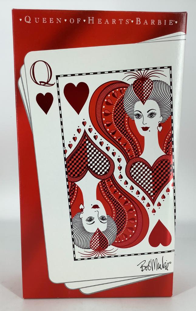 (1) Queen of Hearts Barbie by Bob Mackie-has original: (1) Queen of Hearts Barbie by Bob Mackie-has original shipping box-left top of box has minor wear