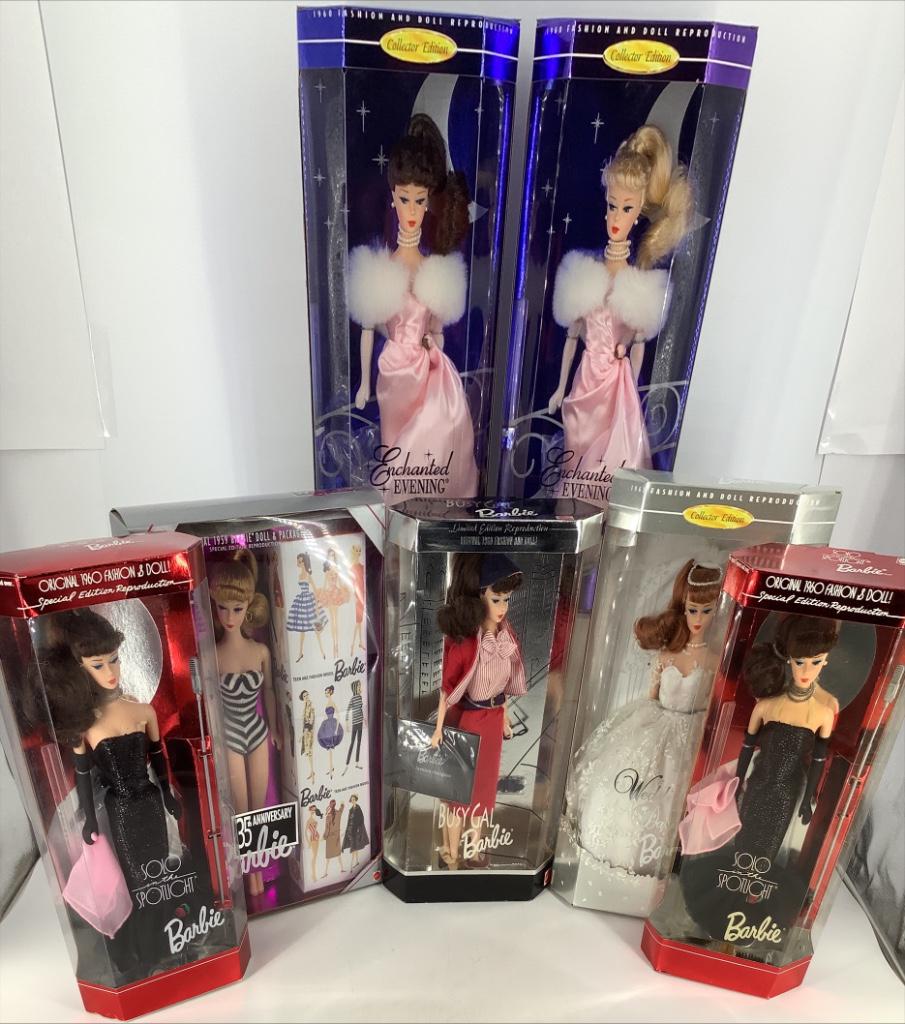 (6) REPRODUCTION BARBIES including (2) SOLO IN THE (1 of 12)