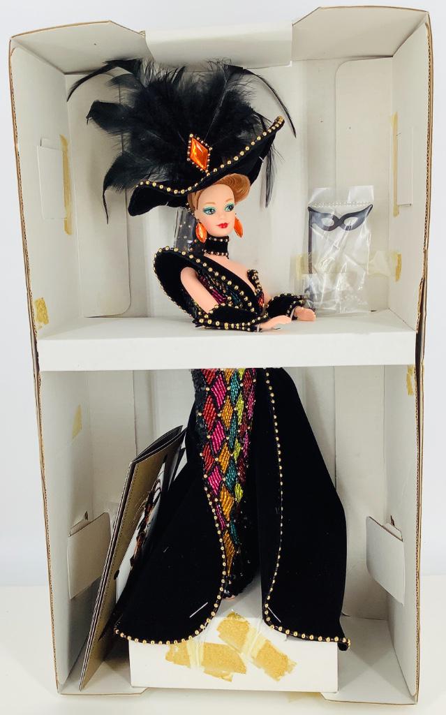 (1) MASQUERADE BALL BARBIE by Bob Mackie. Barbie's mask: (1) MASQUERADE BALL BARBIE by Bob Mackie. Barbie's mask is loose in box and the box itself has damage to it