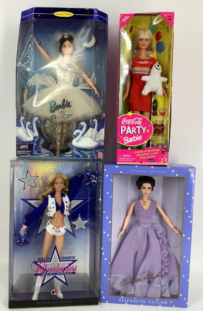 Lot (3) boxed Barbies and one boxed Elizabeth Taylor. (1 of 5)