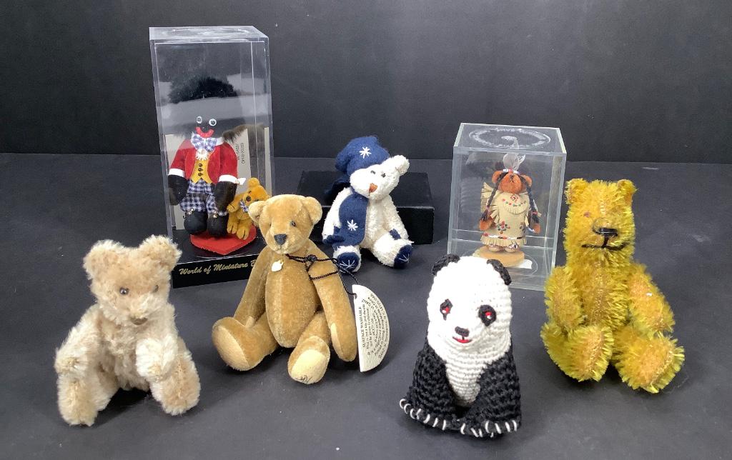 Lot of miniature Teddy Bears including World of (1 of 1)